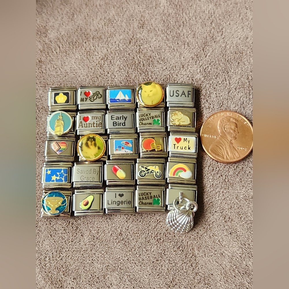 Italian Charms Bundle Lot Of 25 New